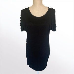 Women's Black Dressy Top by Mommylicious Maternity